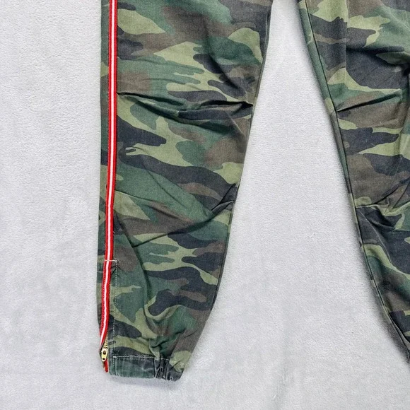 Sundry Camouflage Joggers with Red Stripe - Picture 5 of 15